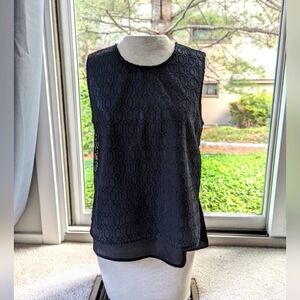 Banana Republic Geometric Pattern Sleeveless Blouse